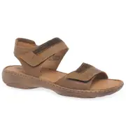 Josef Seibel Debra 19 Womens Leather Sandals Castagne Combi 6.5 Uk/40 Eu