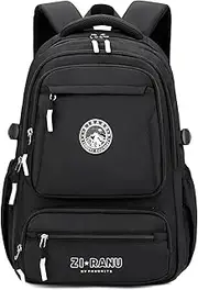 [Amythe] School Backpack Teenager Backpack Boys Fashion Daypack for 15.6 Inch Laptop, Waterproof School Bag Boys Casual School Bag 5th 12th Grade