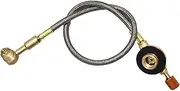 Stoves Valve Connector with Pipe Tube - High Pressure Propane Regulator, Stoves Connecting Pipe | Stove Hose Outdoor Grill Burners, 37cm Extend Tube Stove Adapter for Outdoor Propane Cylinders Tank