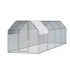 Large Walk In Chicken Coop Cage Rabbit Hutch Hen House Outdoor Run 2mx8mx2 X8-AB