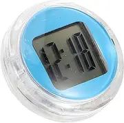 Motorcycle Instrument Clock Small Clock Digital Portable Automotive Motorbike Dashboard Automotive Digital Motorcycle Electronic Car Dash Sky-Blue Plastic