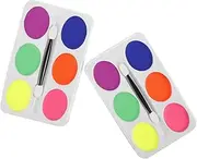 Oil- Body Paint Palette 2pcs Set Non-toxic Artistic Makeup for Children's Parties