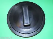 NEW 4 3/4" round access Hatch cover lid, Screw out Deck RV CAMPER BLACK BOAT