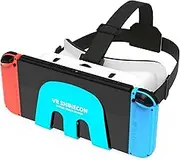 Switch VR Headset designed for Nintendo Switch VR Headset & Switch oled console with adjustable Lens for a virtual reality gaming experience and for Labo VR 3D Goggles Head Strap