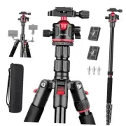 78" Aluminum Camera Tripods & Monopods, Compact Travel Tripod for Camera