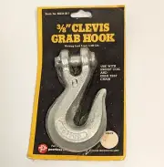 ++ 3/8 Grade Alloy Clevis Grab Hook Chain Peerless 5,400 LBS New - NOS ++ B1