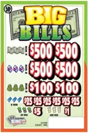 NEW pull tickets BIG BILLS .50c - Instant Tabs