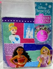 Disney Christmas Storybook Stocking 6 Princess Story Books Girl