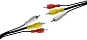 Velocraze Audio/Video Connection: Cable with 3 RCA Plugs on Both Ends, Ideal for transmitting Video and Audio Signals.