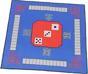 QUMIIRITY Non-Slip Mahjong Table Cover Universal Mat Noise Reduction Polyester Comfortable for Year-Round Use