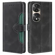 For Honor 70 Pro+ 5G/70 Pro 5G Phone Wallet Case Straw Hat Clasp Wear Resistant Cover Skin-touch Fee