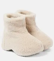 [Inuikii] Inuikii Curly shearling ankle boots AU 10 beige