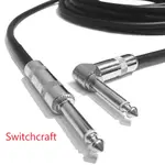 MOGAMI 2524 +SWITCHCRAFT (直頭 + L頭 )GUITAR CABLE 吉他/樂器導線