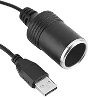 Easy to Use USB Port to 12V Car Cigarette Lighter Socket Converter, Convenient Power Converter for Automotive Electronic Equipment, Fitments for Driving Recorder,Car