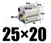 New 1pc ADN25*20-P-A cylinder internal thread cylinder