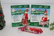 Elf on the Shelf Elves at Play Orna-Moments Rockin' Reindeer Wintery Wagon LOT