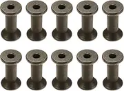 uxcell 25Pcs Wooden Bobbins, 0.87" x 1.57"(WxH) Unfinished Wooden Spools Wire Weaving Bobbins Empty Thread Spools for Crafts DIY Art Embroidery Sewing Thread Twine, Brown