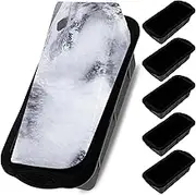 5Pcs Extra Large Ice Mold Silicone Large Ice Block Mold 10×5.1×2.8 Inch for Cold Plunge or Coolers, Dishwasher Safe Ice Bath Chiller for Home (5, Black)