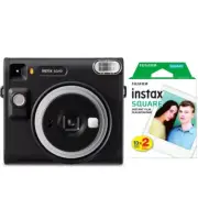Fujifilm Square SQ40 Instax Instant Film Camera + 20 Prints instax Square Film