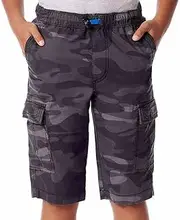 [UNIONBAY] Youth Boy's Pull-On Cargo Short, Small(7/8)