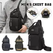 Men's Bag Large Capacity Backpack Oxford Chest Bag Cross Body Bag Shoulder Bag