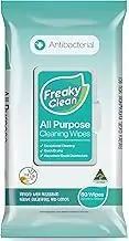 Freaky Clean All Purpose Eco-Friendly Cleaning Wipes - Antibacterial - Infused with Australian Native Eucalyptus and Lemon - BULK PACK 12 x 80 wipes (total 960 wipes) - Proudly Australian Made