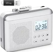 Portable Cassette Player Recorder Converter,Cassette to MP3 via SD Card Walkman