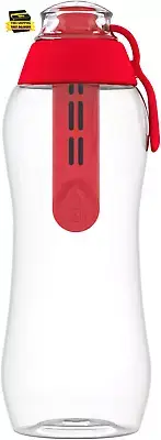 Sport Water Bottle with Filter RED | 10 Oz | Personal Reusable Water Bottle, Bac