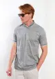 Polo Neck Short Sleeve Patterned Combed Cotton Men's T-Shirt
