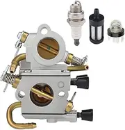 TS420 TS410 Carburetor with Air Filter Tune Up Kit for TS410Z TS420Z Concrete Cut-Off Saw C1Q-S118 4238 120 0600 Carb(Red)
