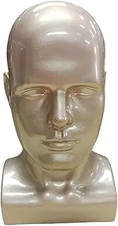 GARENDE Male Mannequin Head Hairpiece Stand Manikin Head Mannequin Stand, gold