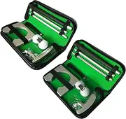 Portable Golf Putter Kit | 3-Section Golf Putter Set | Metal Golf Putting Set, Portable Golf Putting Set, Golf Putter and Ball Set, Indoor Outdoor Golf Practice Kit