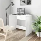 Writing Desk With Drawer Study Table Computer Workstation Compact Furniture