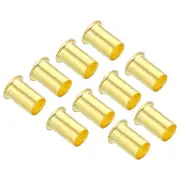 30pcs 9mm Tube OD Brass Compression Sleeves Ferrules Brass Ferrule Fitting