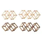 Wooden Wine Rack Wine Bottle Stand Display Shelf Stackable Freestanding Wine