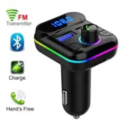 Bluetooth Compatible 5.0 FM Transmitter USB Charger Adapter Car MP3 Player