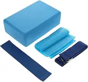 Mipcase 1 Yoga Training Tool Fitness Accessories Yoga Exercise Bands Resistance Large Brick Strap Thick Resistance Bands Women Straps High Belt Pilates Stretch Kit Emulsion Blue