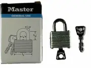 Vintage Master Mini Lock Medium Security Padlock - 3/4” Wide - 2 Keys - NOS