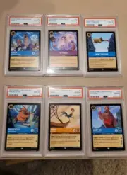 Disney Lorcana First Chapter ERROR FULL SET (6) Pre Errata PSA 10 Befuddle