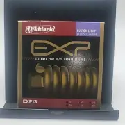 D'Addario EXP13 Acoustic Guitar Strings 11-52 set of 6 Coated 80/20 Bronze