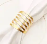 Gold Metal Napkin Ring Holders