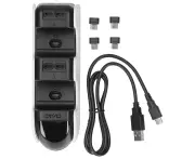 Controller Charger Wireless Controller Dual Charging Port Type-C Led Indicator Gamepad Recharger For Ps5
