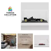 Clear Acrylic Display Show Case with Black Acrylic Base for 1:18 Scale Car Mo...