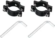 uxcell 2Pcs Motorcycle Tube Clamp, Fit 0.7" to 1.4" OD Motorcycle Bicycle Light Mount Bracket Car Light Bar Holder Clamp, Black (18-35mm)