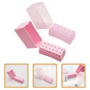 2 Pcs Grinding Head Storage Box Nail Drill Bits Organizer Holder