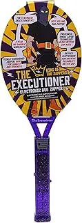 The Executioner Fly Zapper Mosquito, Wasp, Bug, Insect Killer Swatter Electric Fly Zapper Racket Single Layer for Efficient Zapping Indoor Outdoor (Purple)