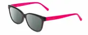 Prive Revaux Good Notes Cateye Polarized Sunglasses in Black/Bubblegum Pink 56mm