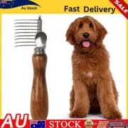 Dog Dematting Brush & Rake Comb Tool - Gentle Remover for Tangles and Mats