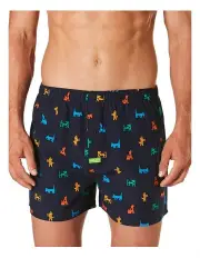 [Mitch Dowd] Dog Bamboo Boxer Short in Navy