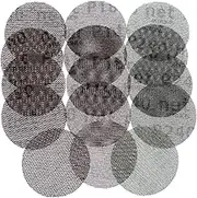 Mesh Sanding Discs 20Pcs 3 Inch Mesh Sandpaper Hook Loop Sanding Disc Free Grinding 75mm for Drywall Wood(Grit 320)